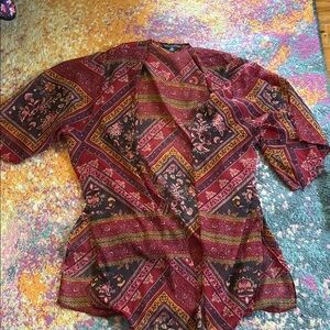 American Eagle Patterned Kimono
